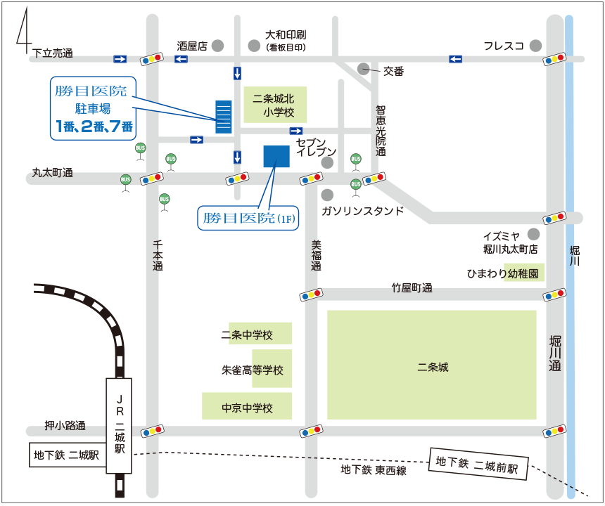 勝目医院アクセスマップ 地図